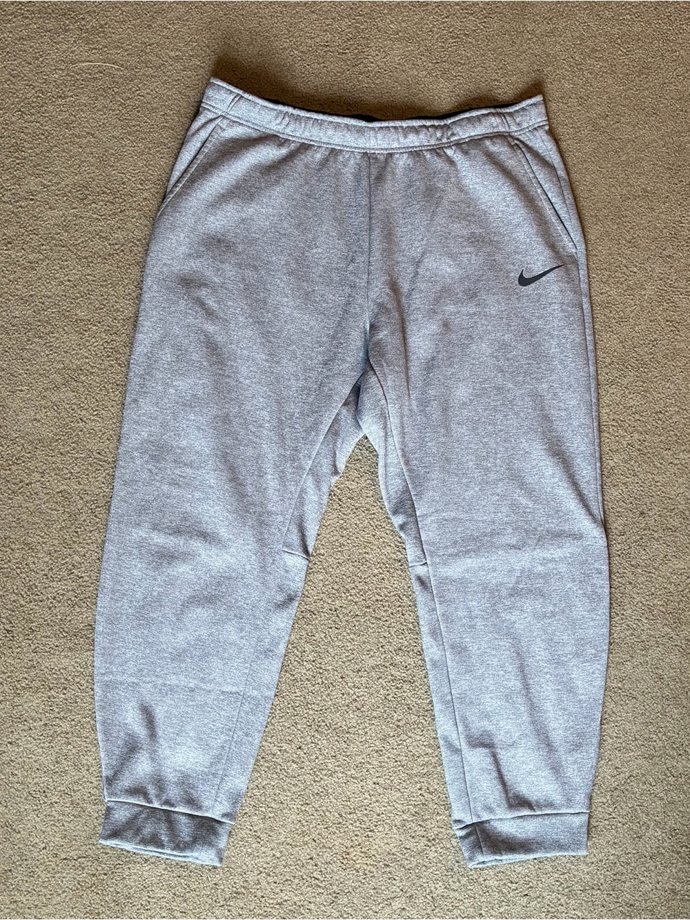 Nike Dri-fit Tapered Fitness Sweatpants Size 3XL Gray Pull On Pockets Athleisure